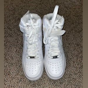 White High Top Air Force 1s